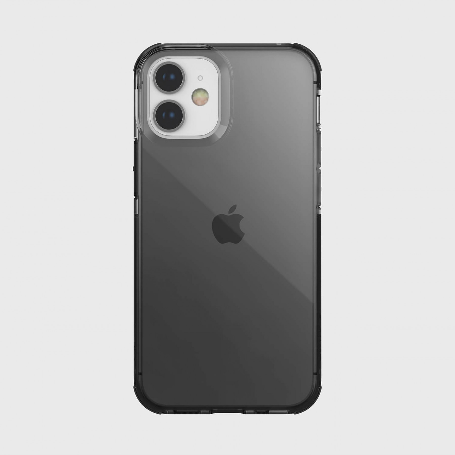 Raptic Carcasa Clear Apple Iphone 12 Mini Negra Humo