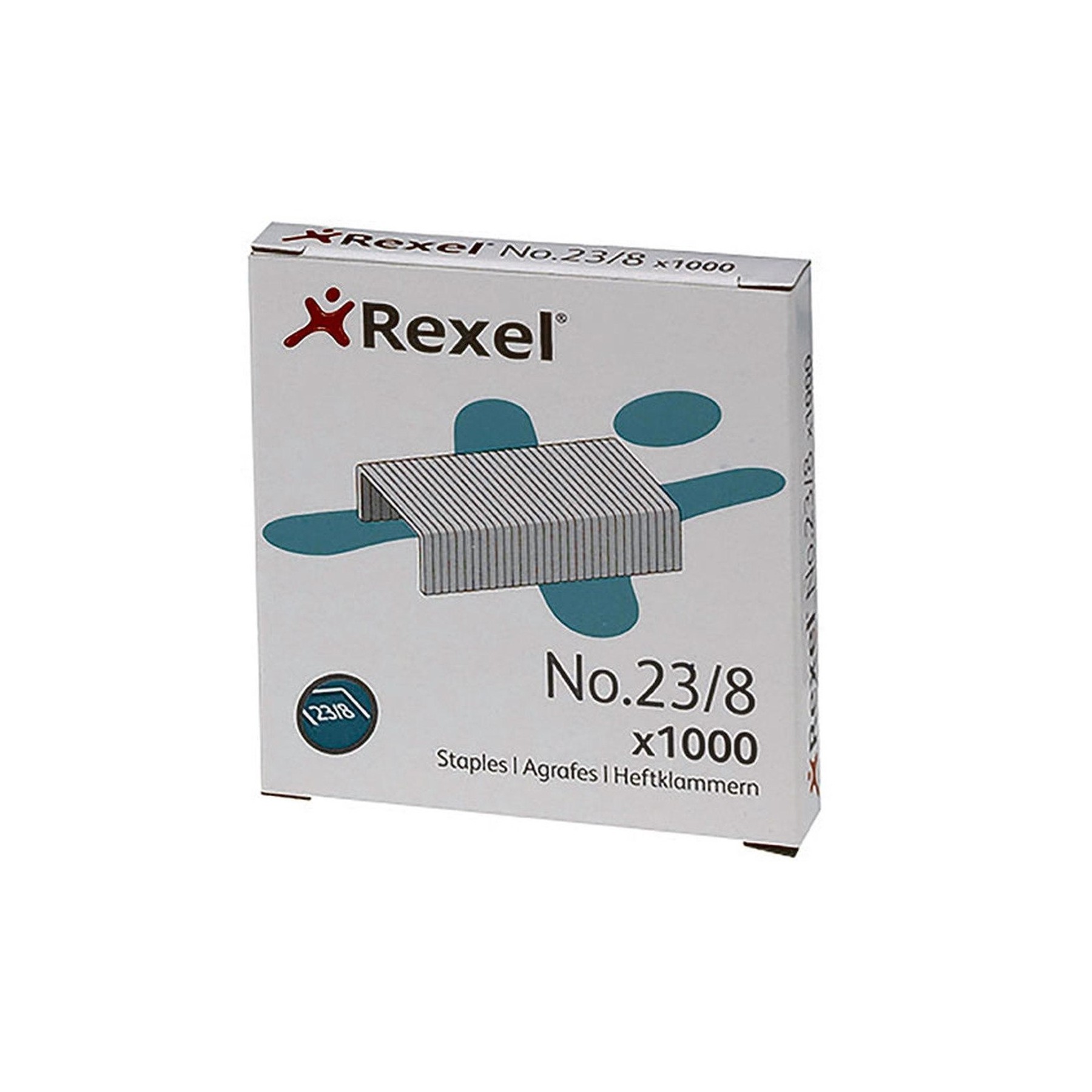 Rexel Grapas 23/8Mm Galvanizadas Caja 1000