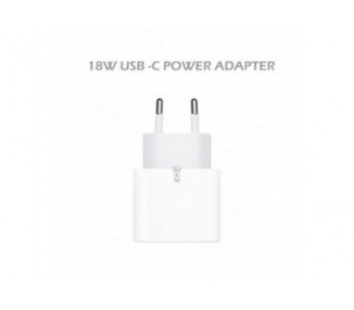 Jc Cargador Blanco Pared Usb-C 18W Carga Rápida