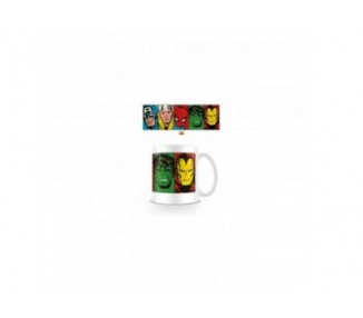 Taza Desayuno Marvel Caras Comic