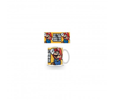 Taza Desayuno Super Mario Makes You Smaller