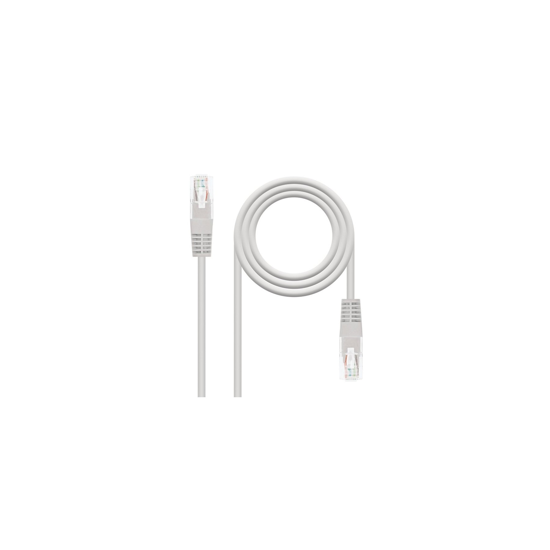 Cable Red Nanocable Rj45 Utp Cat6 1.5M Gris