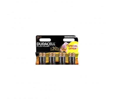 Pack De 8 Pilas Aa Duracell Plus Extra Life Lr6-Mn1500Aa8/ 1