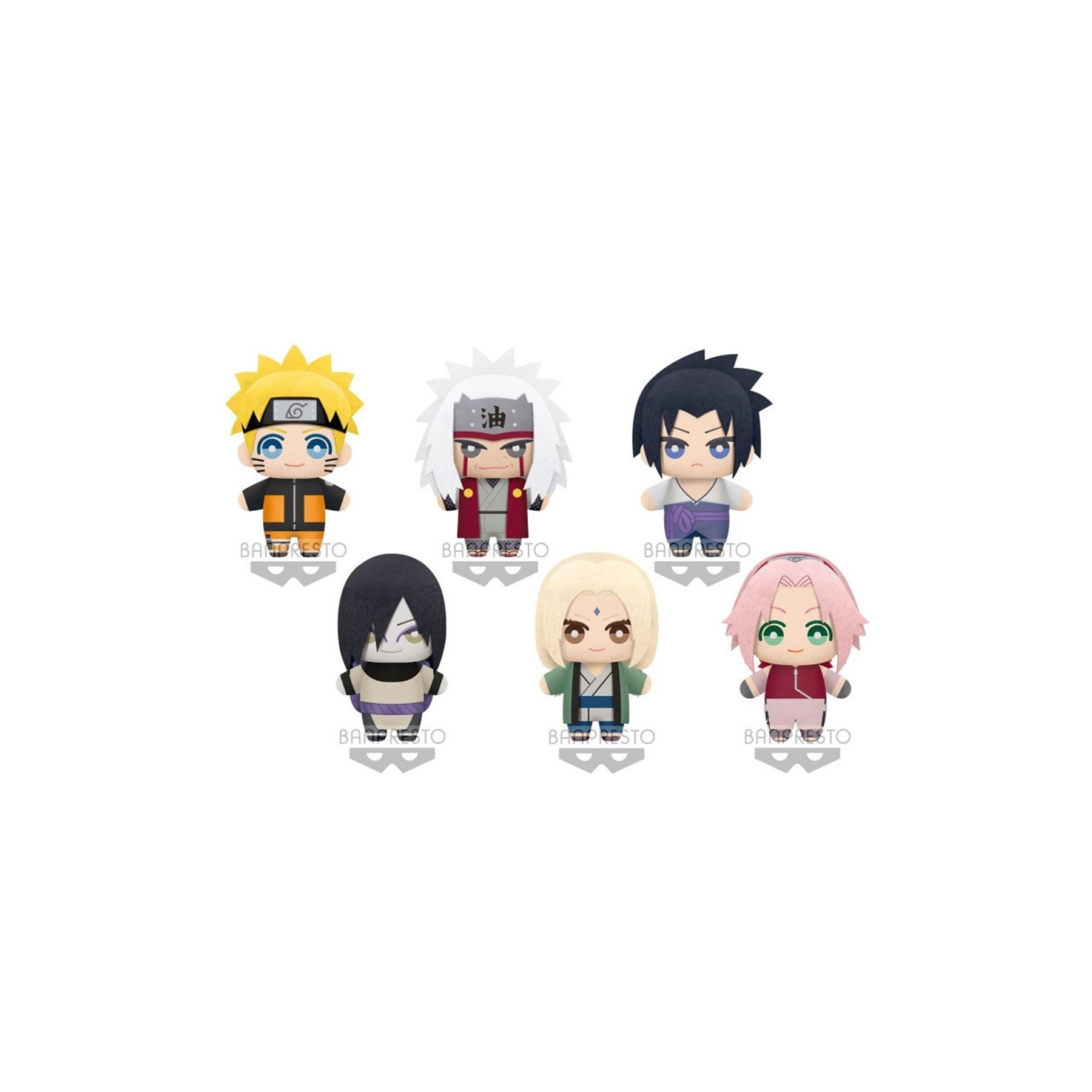 Expositor Peluches Tomonui Series 1 Naruto Shippuden Surtido