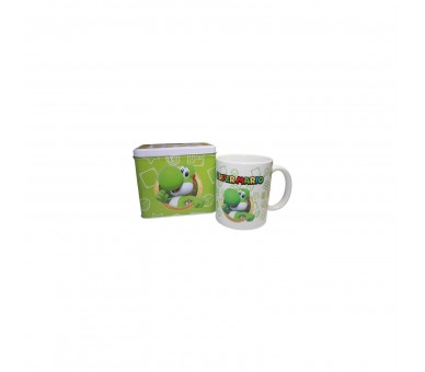 Set Taza + Hucha Yoshi Super Mario Bros Nintendo