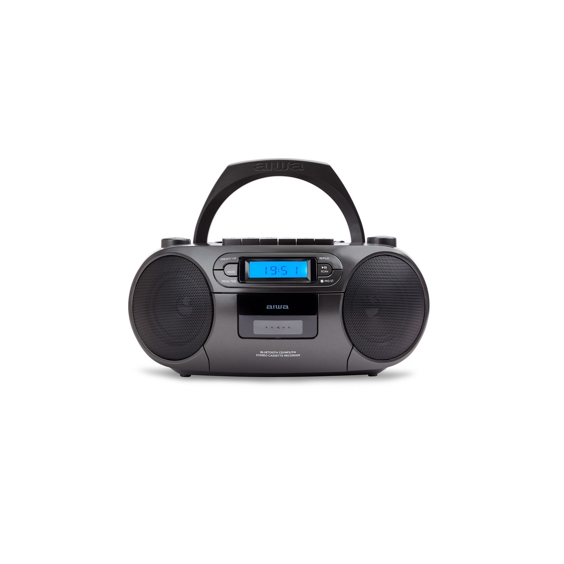 Altavoces Bluetooth Con Lector De Cd Mp3 Casetes Y Usb Aiwa