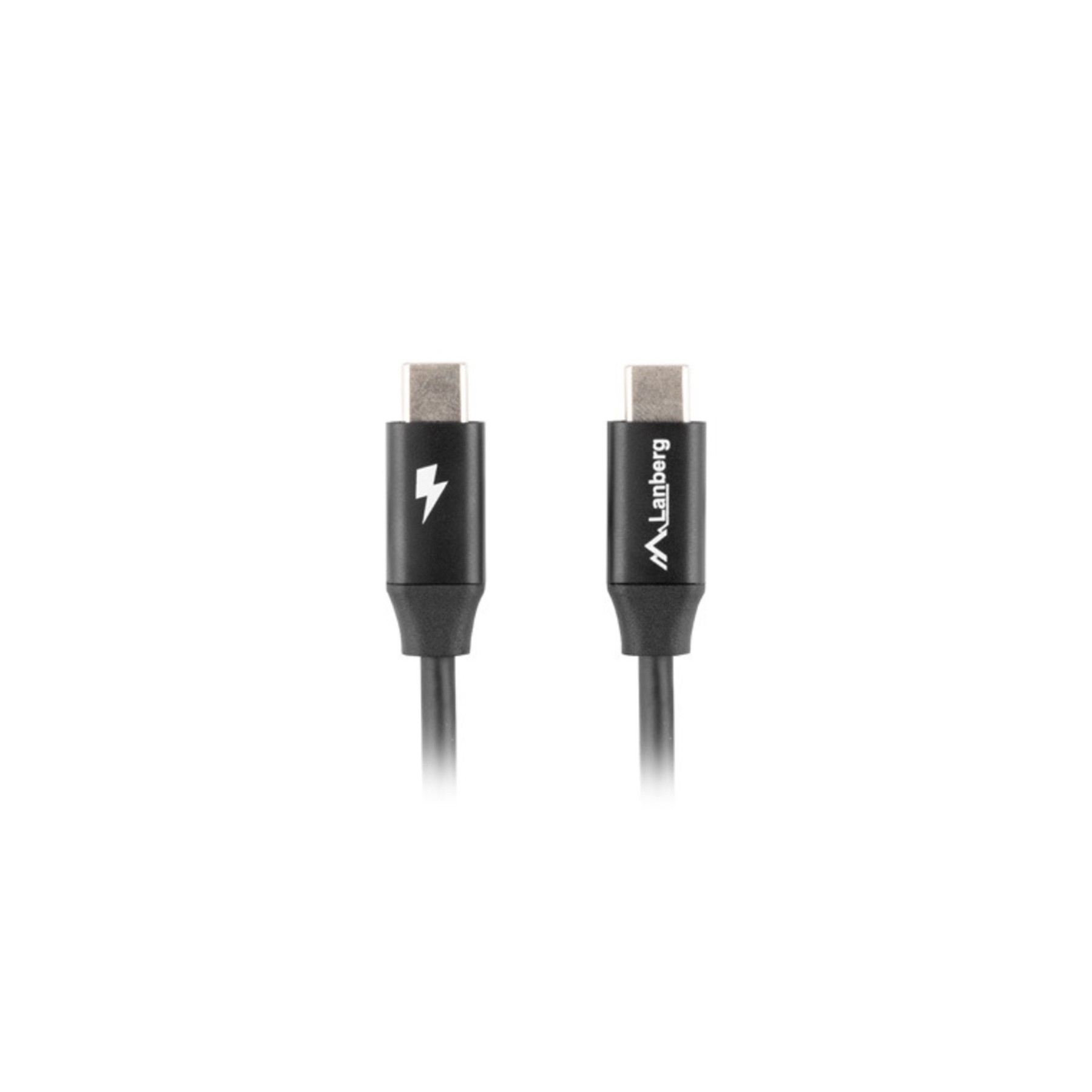 Cable Lanberg Usb C Macho/Macho 1M Quick Charge 4.0 Negro