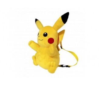 Mochila Peluche Pikachu Pokemon 36Cm