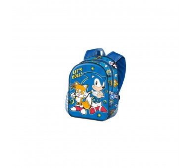 Mochila 3D Lets Roll Sonic The Hedgehot 31Cm