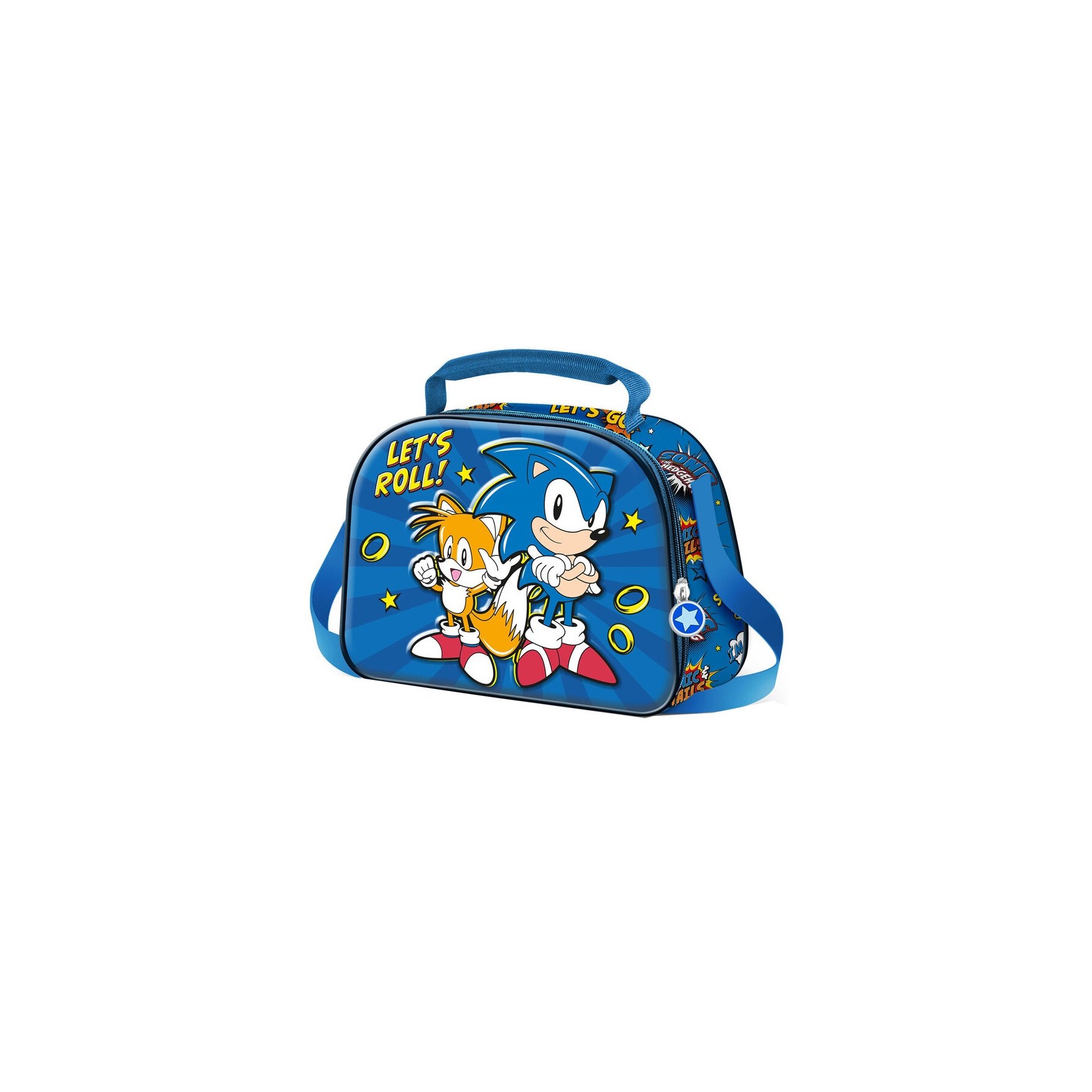 Bolsa Portameriendas 3D Lets Roll Sonic The Hedgehot