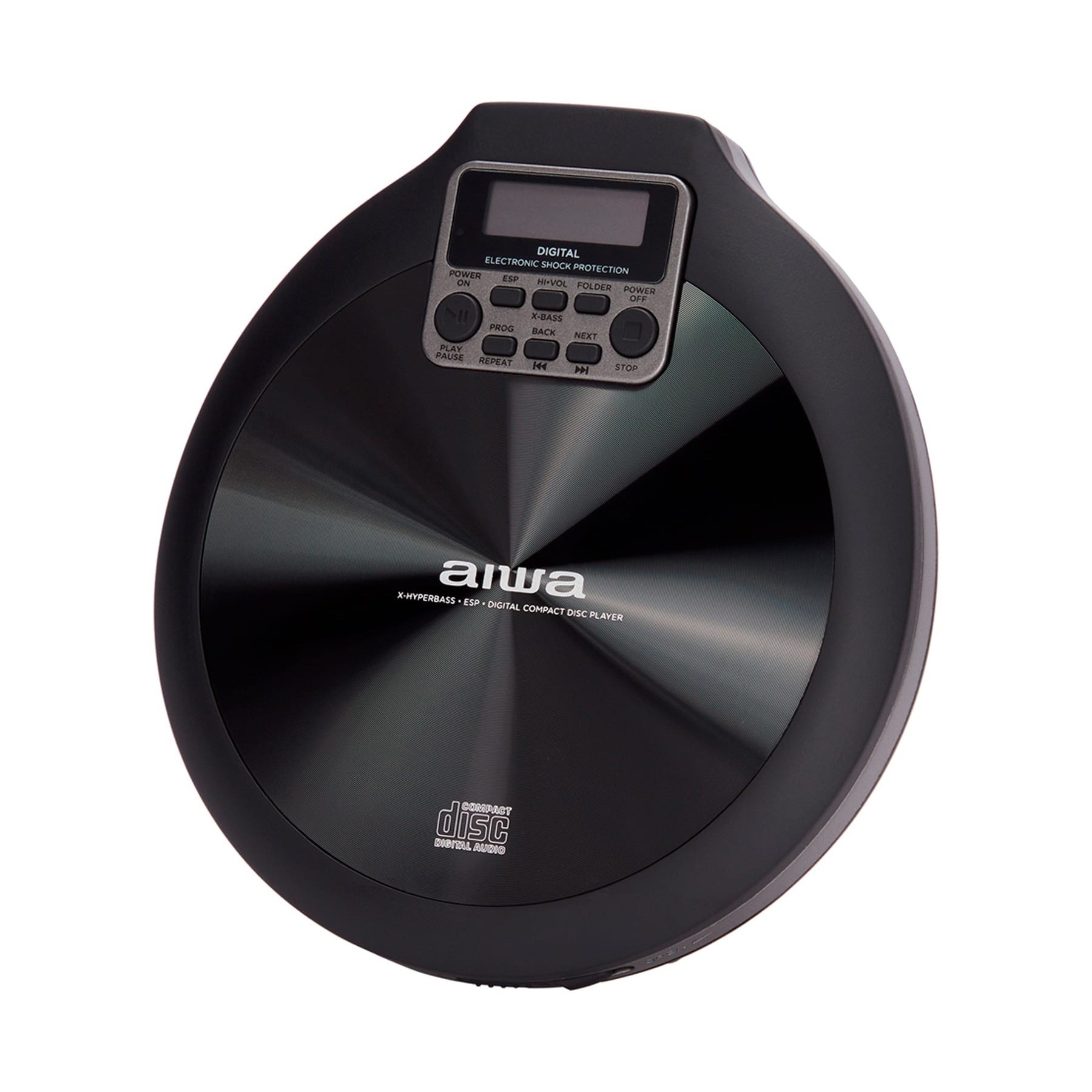 Aiwa Walk Negro / Reproductor De Cd Mp3