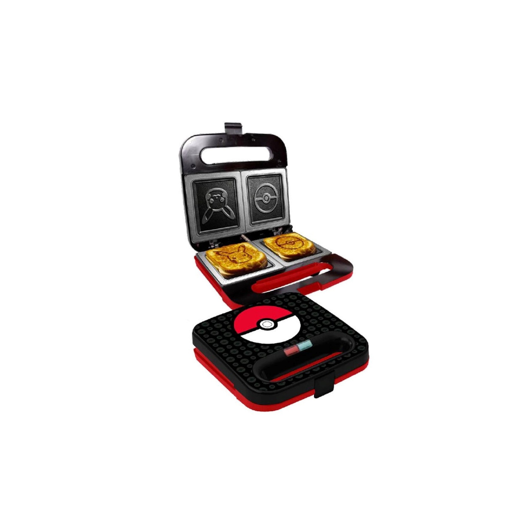 Sandwichera Uncanny Brands  Pokemon -  Pokeball & Pikachu