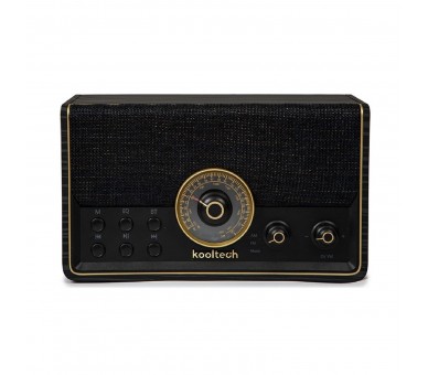 Radio Vintage Kooltech Techno Negro Bluetooth - Radio - Usb