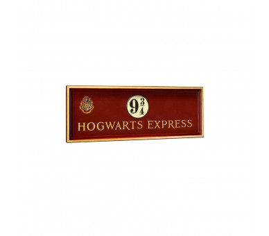 Placa The Noble Collection Harry Potter Andén 56 x 20 cm