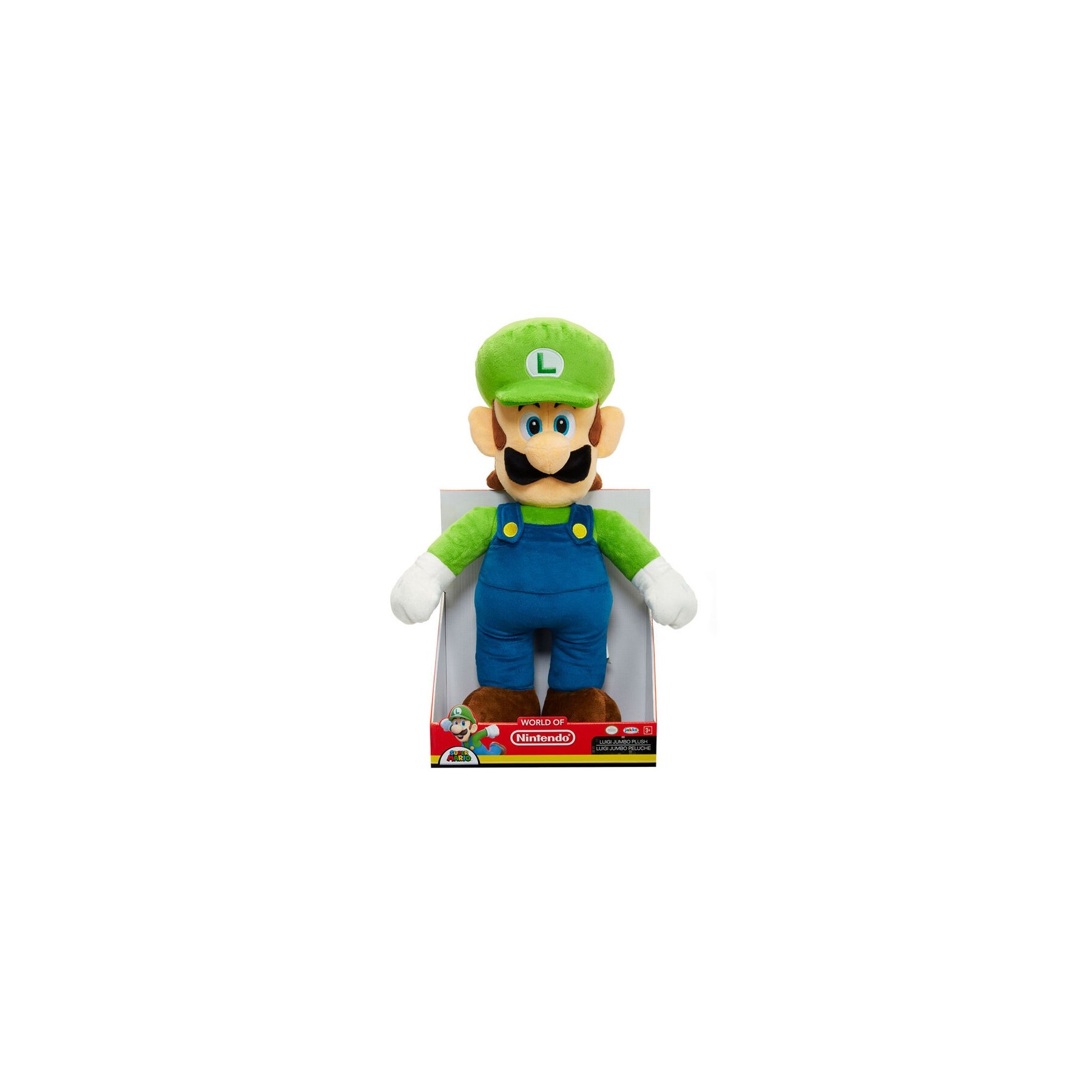 Peluche Jumbo Luigi Super Mario Nintendo 50Cm