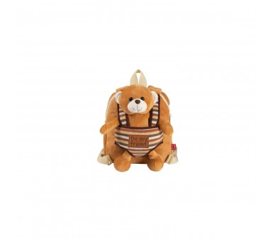 Mochila Reversible + Peluche Oso Benji 25Cm