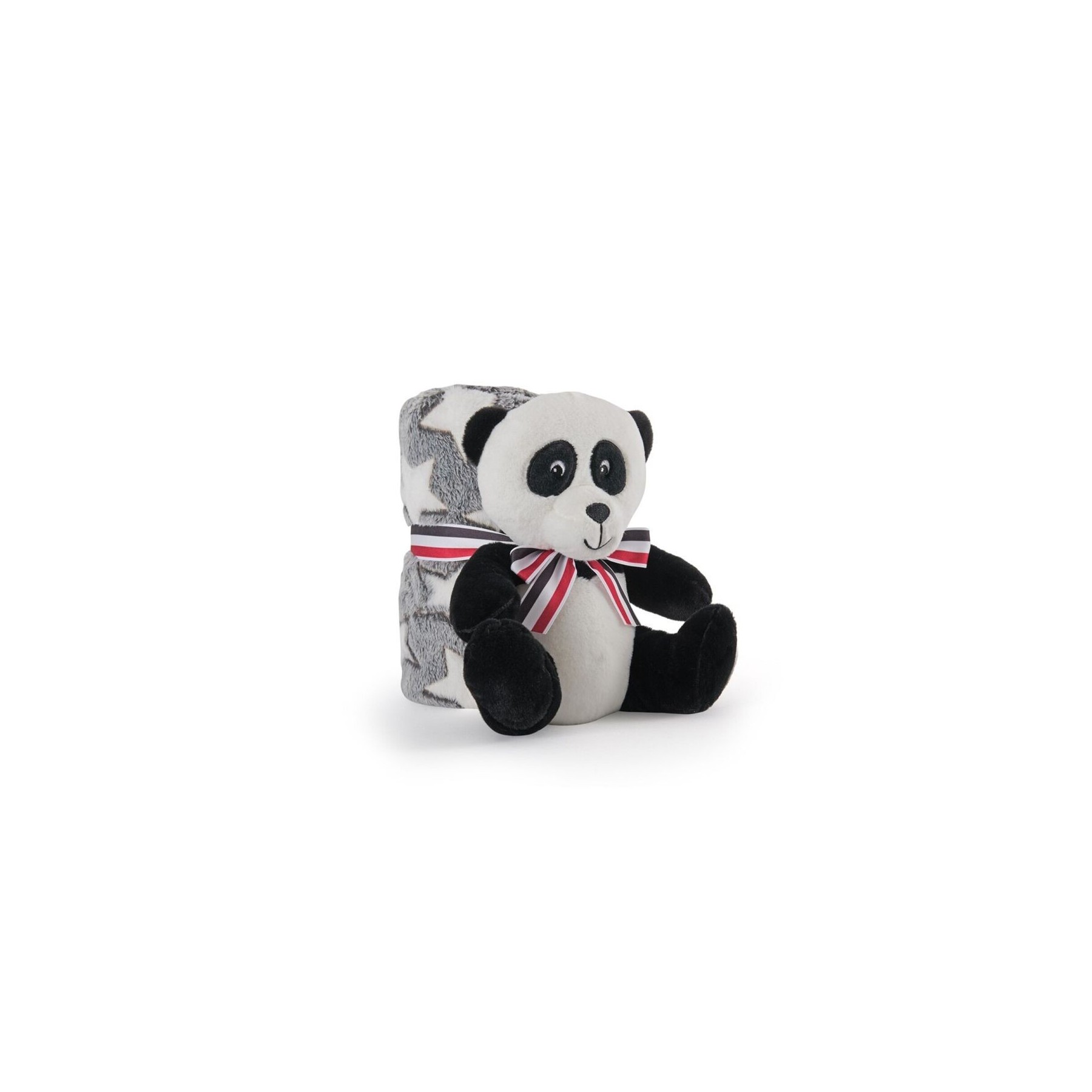 Peluche + Manta Suave Oso Panda 22Cm