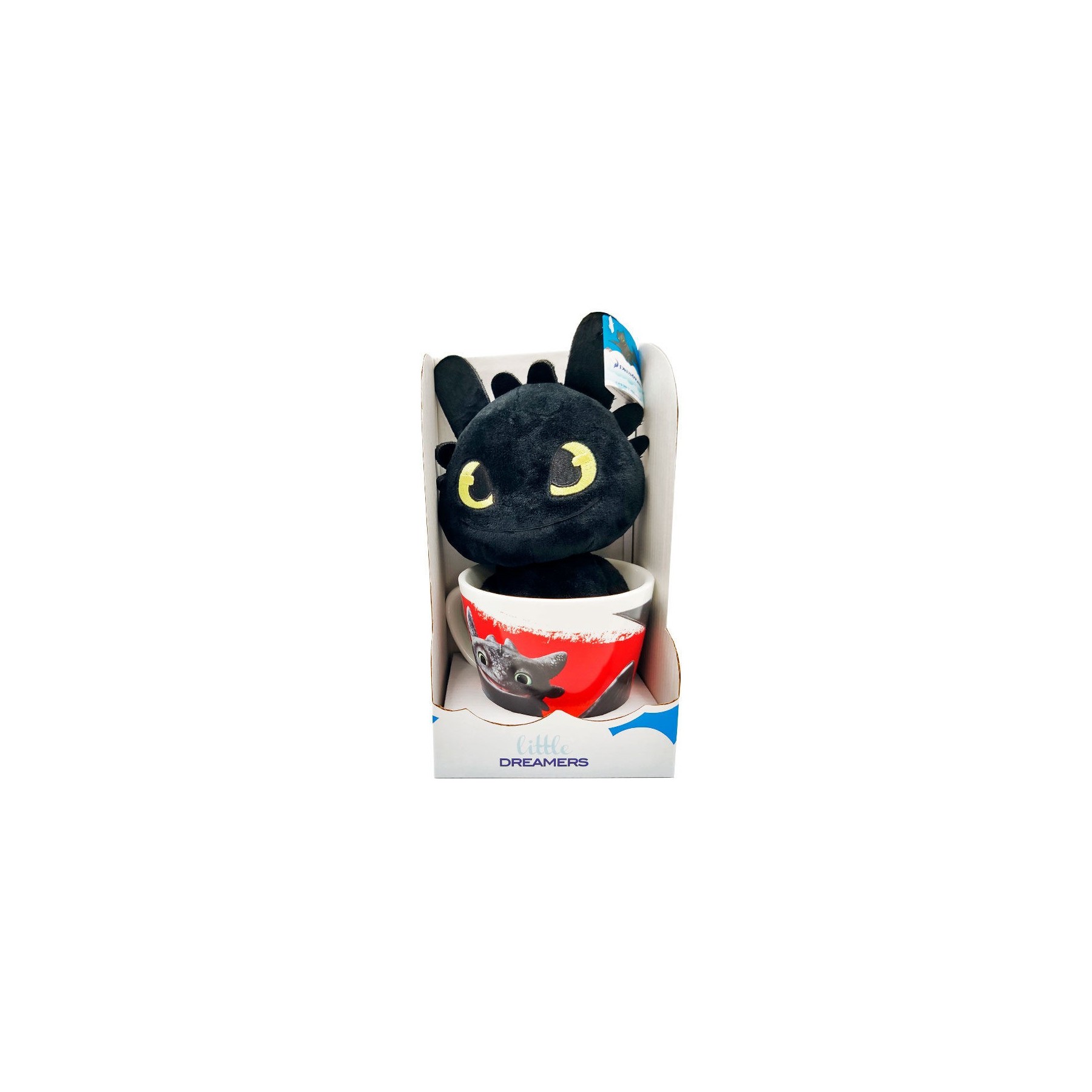 Taza + Peluche Toothless Como Entrenar A Tu Dragon 18Cm