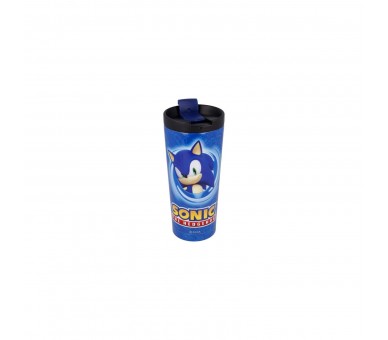 Vaso Cafe Acero Inoxidable Sonic The Hedgehog 425Ml