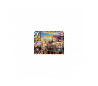 Puzzle Collage De Notre Dame 1000Pzs