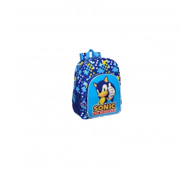 Mochila Speed Sonic The Hedgehog 42Cm Adaptable