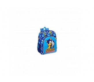 Mochila Speed Sonic The Hedgehog 42Cm Adaptable