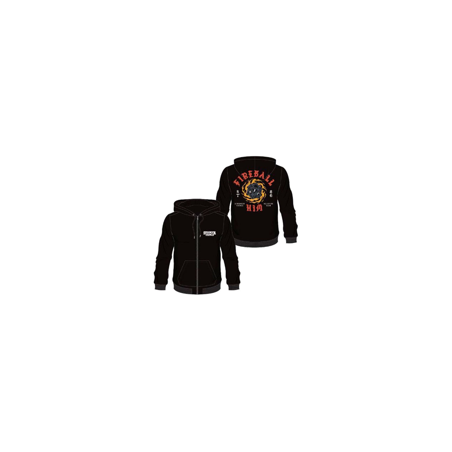 Sudadera Capucha Fireball Stranger Things