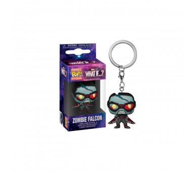 Llavero Pocket Pop Marvel What If Zombie Falcon