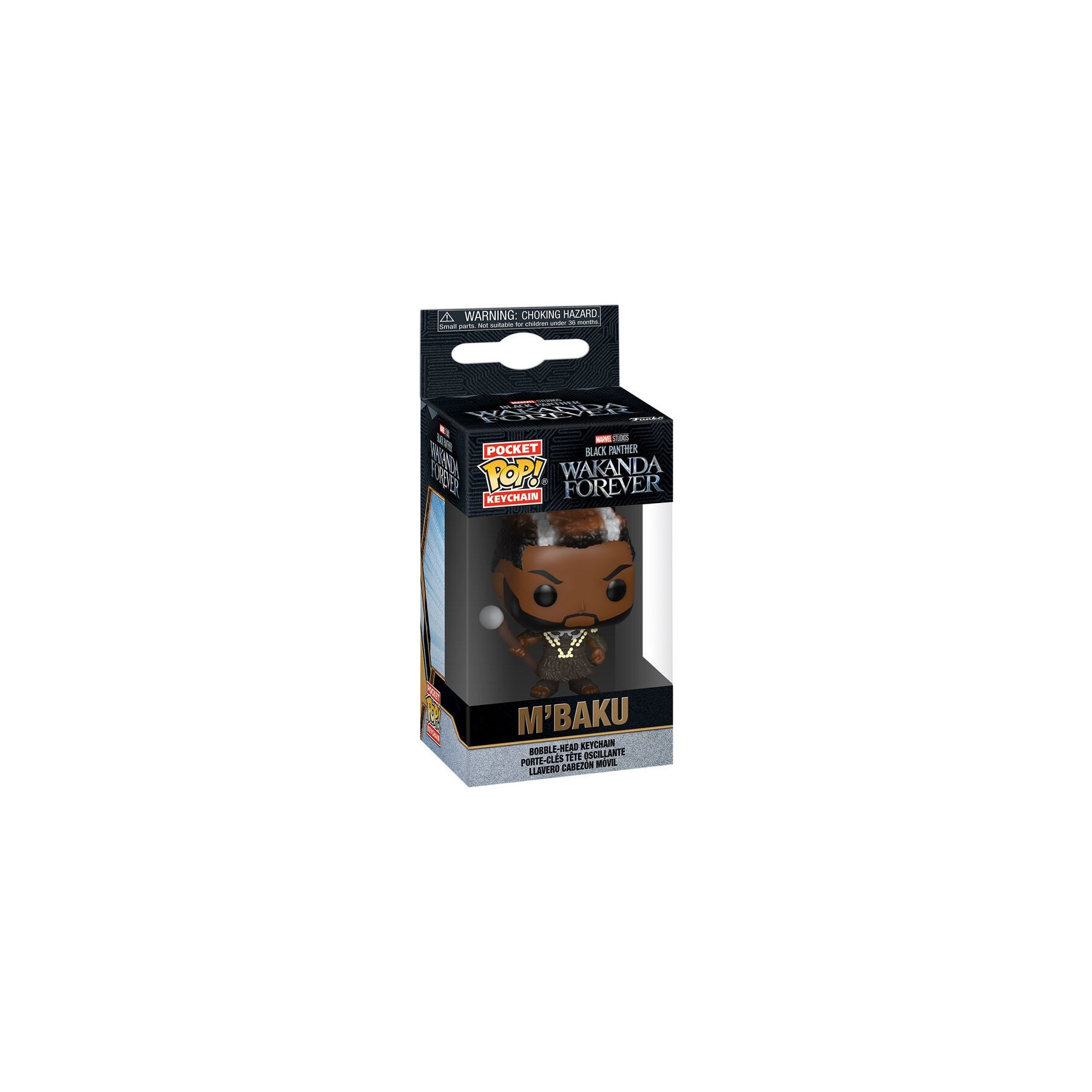 Llavero Pocket Pop Marvel Black Panther Wakanda Forever M Ba