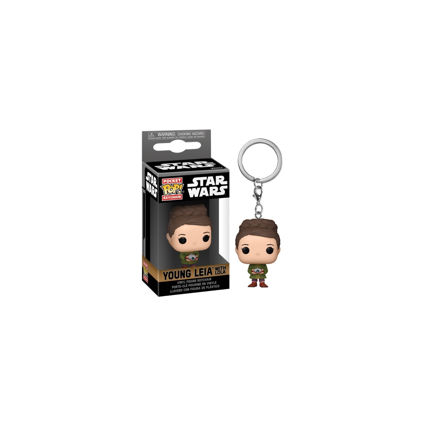 Llavero Pocket Pop Star Wars Obi Wan Kenobi 2 Young Leia Org