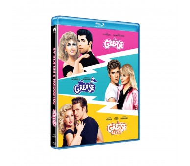 Grease - Colección 3 Películas - Bd Br