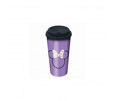 Vaso Disney Cafe Doble Pared 520 Ml Minnie