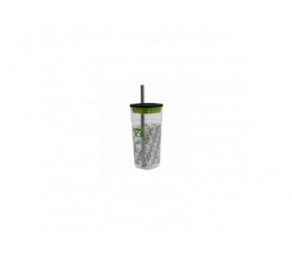 Vaso Acrilico Minecraft Cube Con Pajita 540 Ml Minecraft