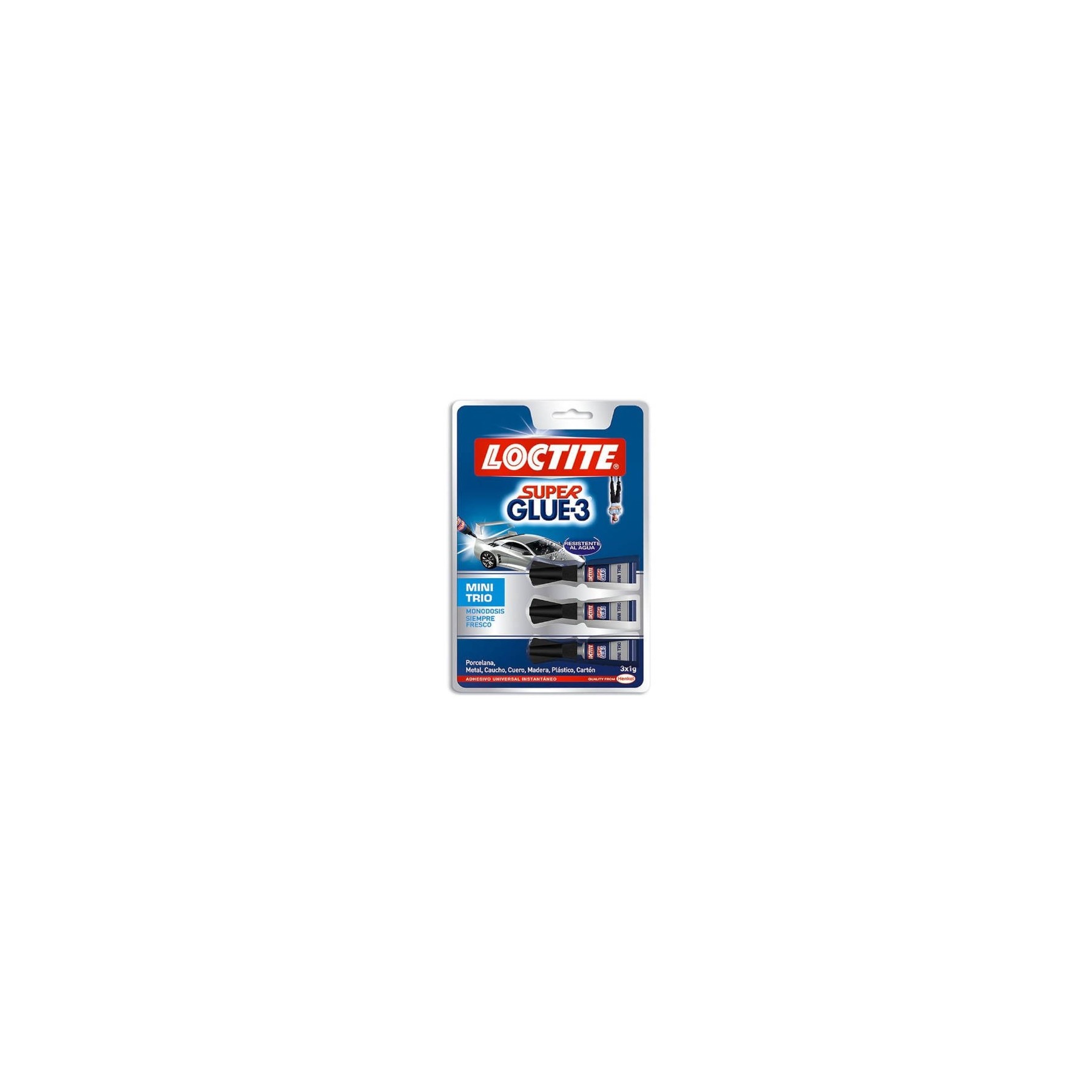 Pegamento En Tubo Loctite Super Glue-3 Mini Trio/ 3 X 1G