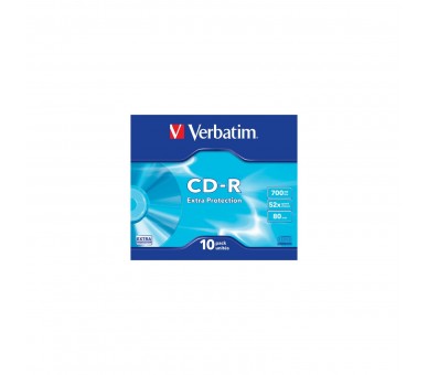 Cd-R Verbatim Datalife 52X/ Estuche Delgado-10Uds