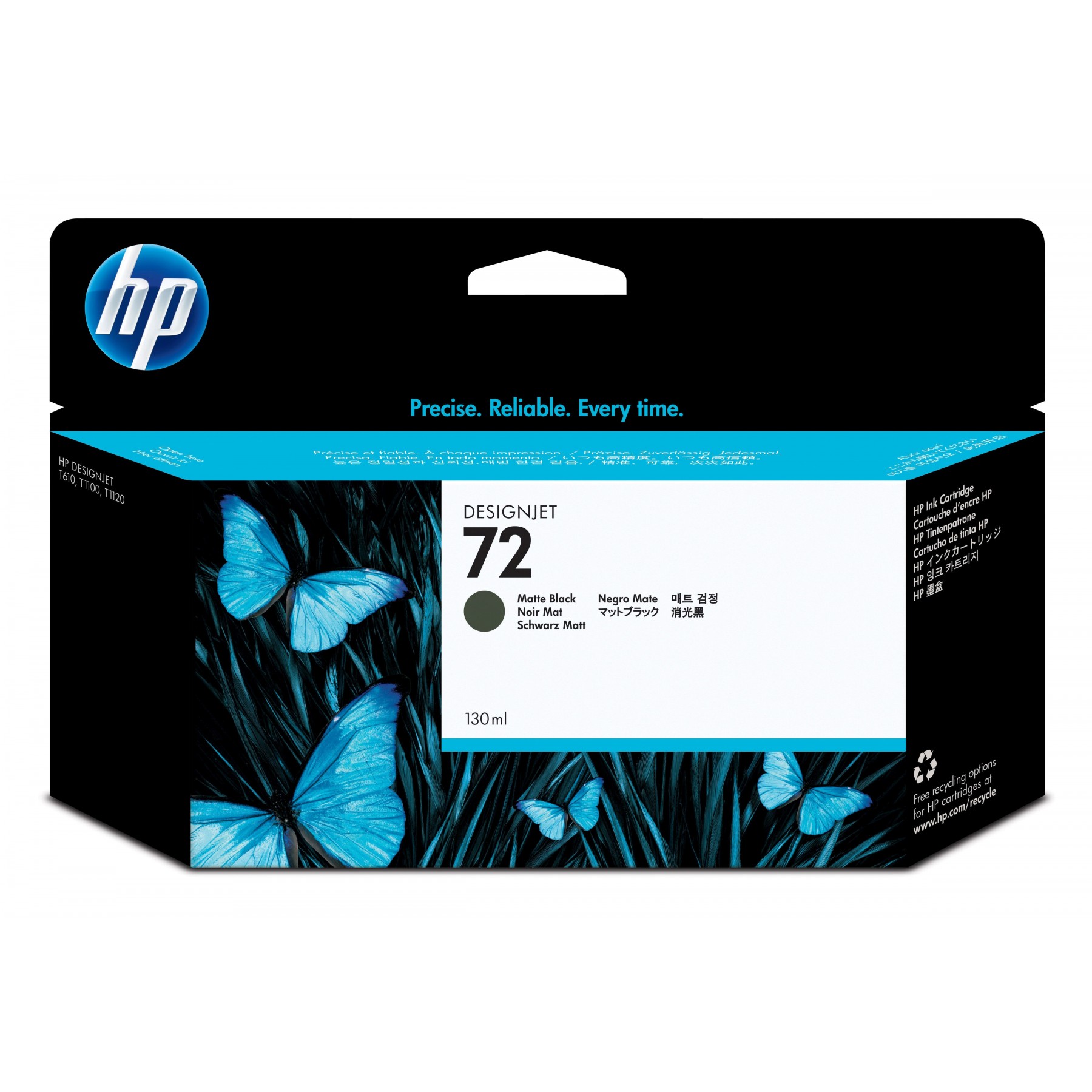 Cartucho De Tinta Original Hp Nº72/ Negro Mate