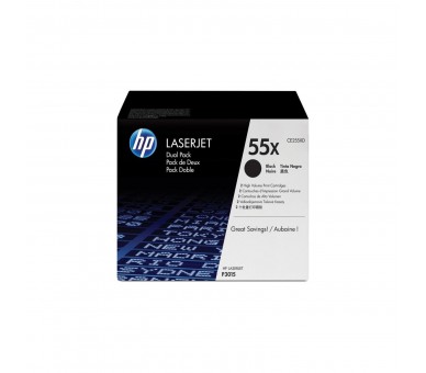 Tóner Original Hp Nº55X Xl Alta Capacidad Multipack/ 2X Negr