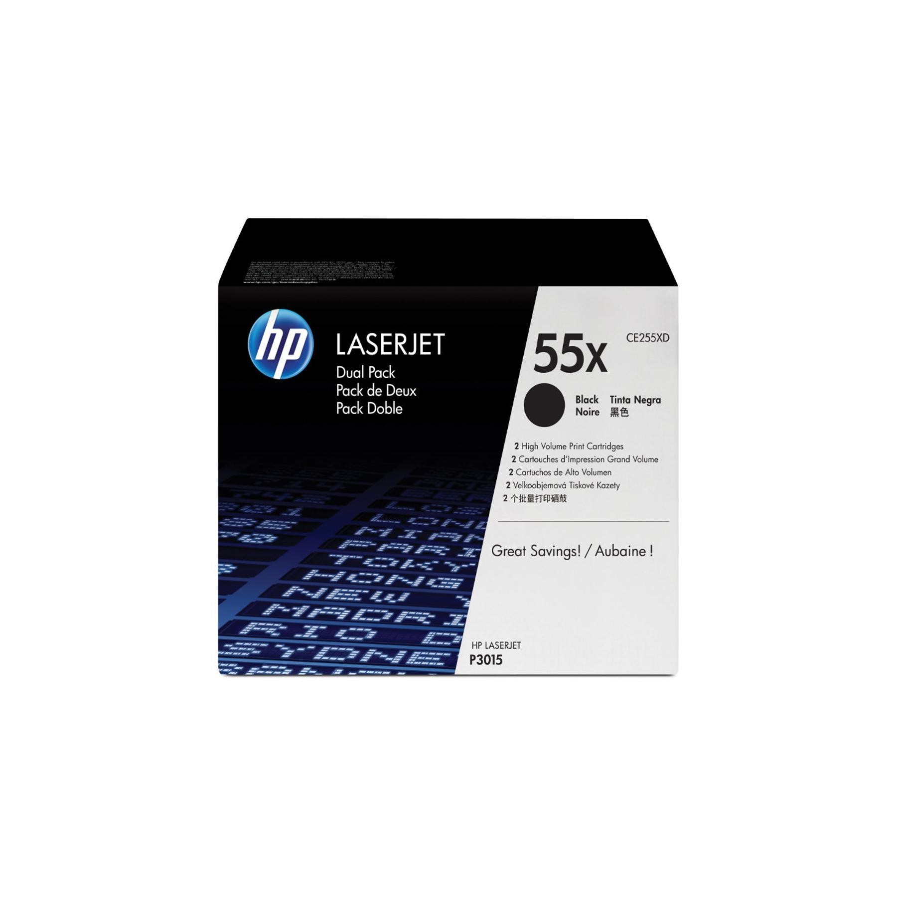 Tóner Original Hp Nº55X Xl Alta Capacidad Multipack/ 2X Negr