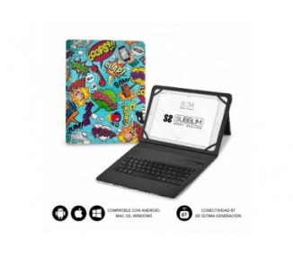 Funda Con Teclado Subblim Keytab Pro Bluetooth Para Tablets