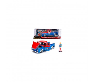 Set Figuras Pick Up Ford F-100 Y Supergirl 1:24