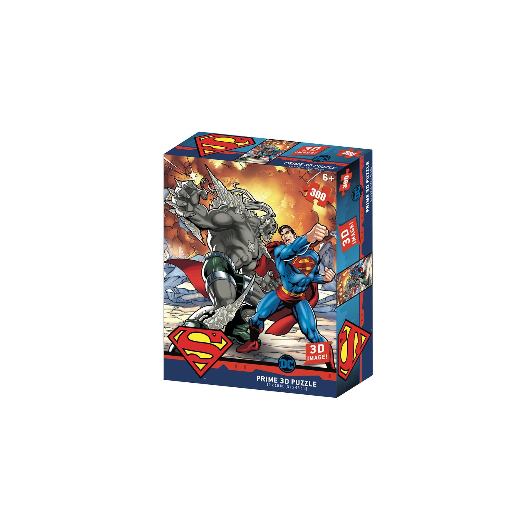 Puzzle Lenticular Dc Comics Superman Vs, Doomsday 300 Piezas