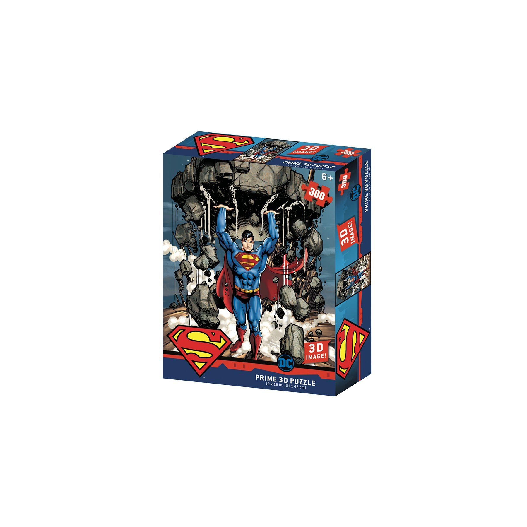 Puzzle Lenticular Dc Comics Superman Montaña 300 Piezas