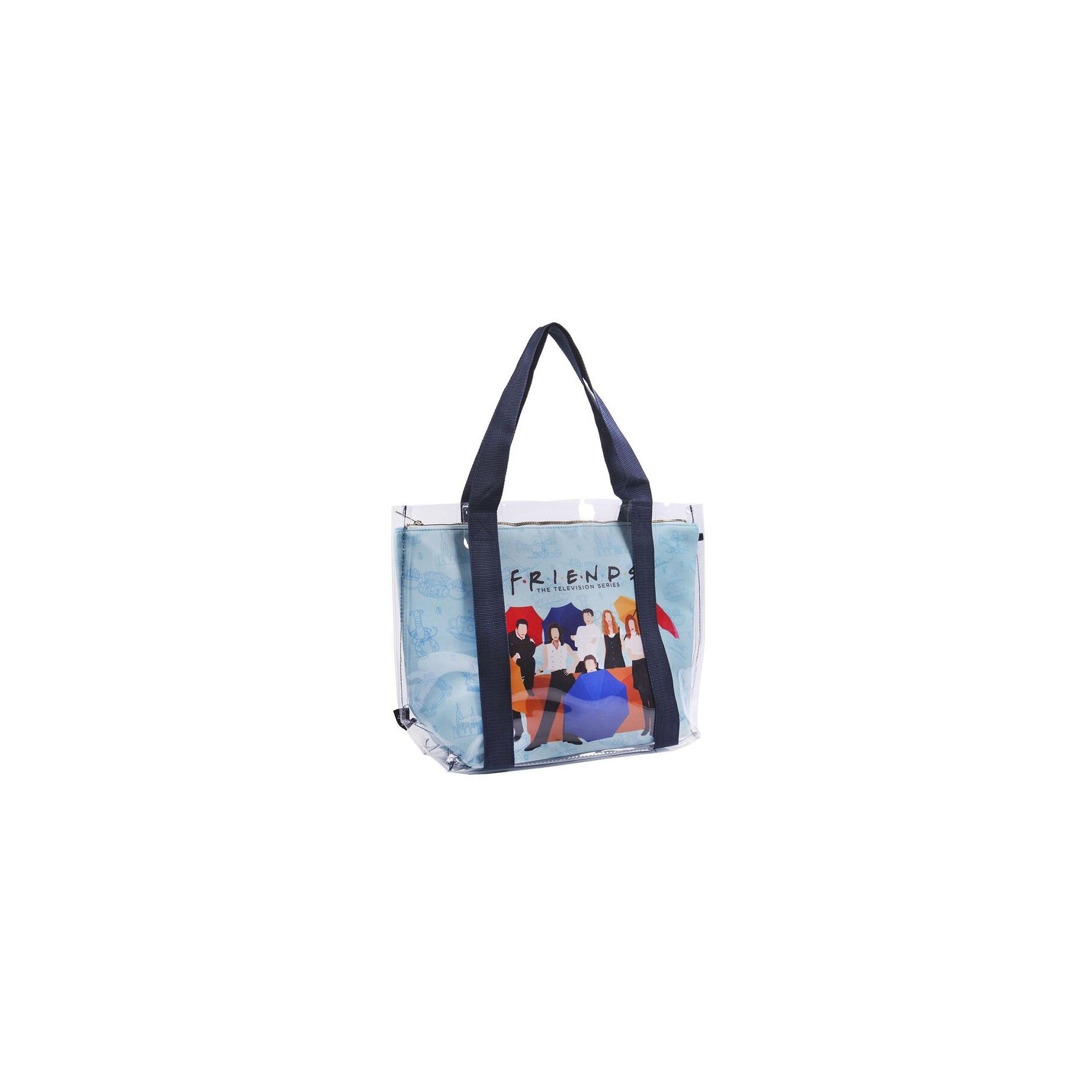 Bolsa Con Asas Transparente Friends Personajes