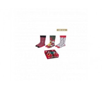 Set De Calcetines Disney Navidad Talla 40/46