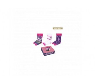 Set De Calcetines Disney Minnie Mouse Talla 36/41