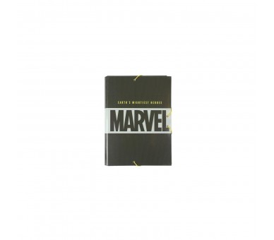 Carpeta Escolar De Solapas Marvel Logo