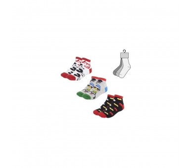 Pack 3 Calcetines Tobillero Disney Mickey Tallas: 41-46