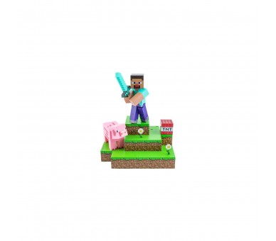 Lámpara Diorama Minecraft Steve