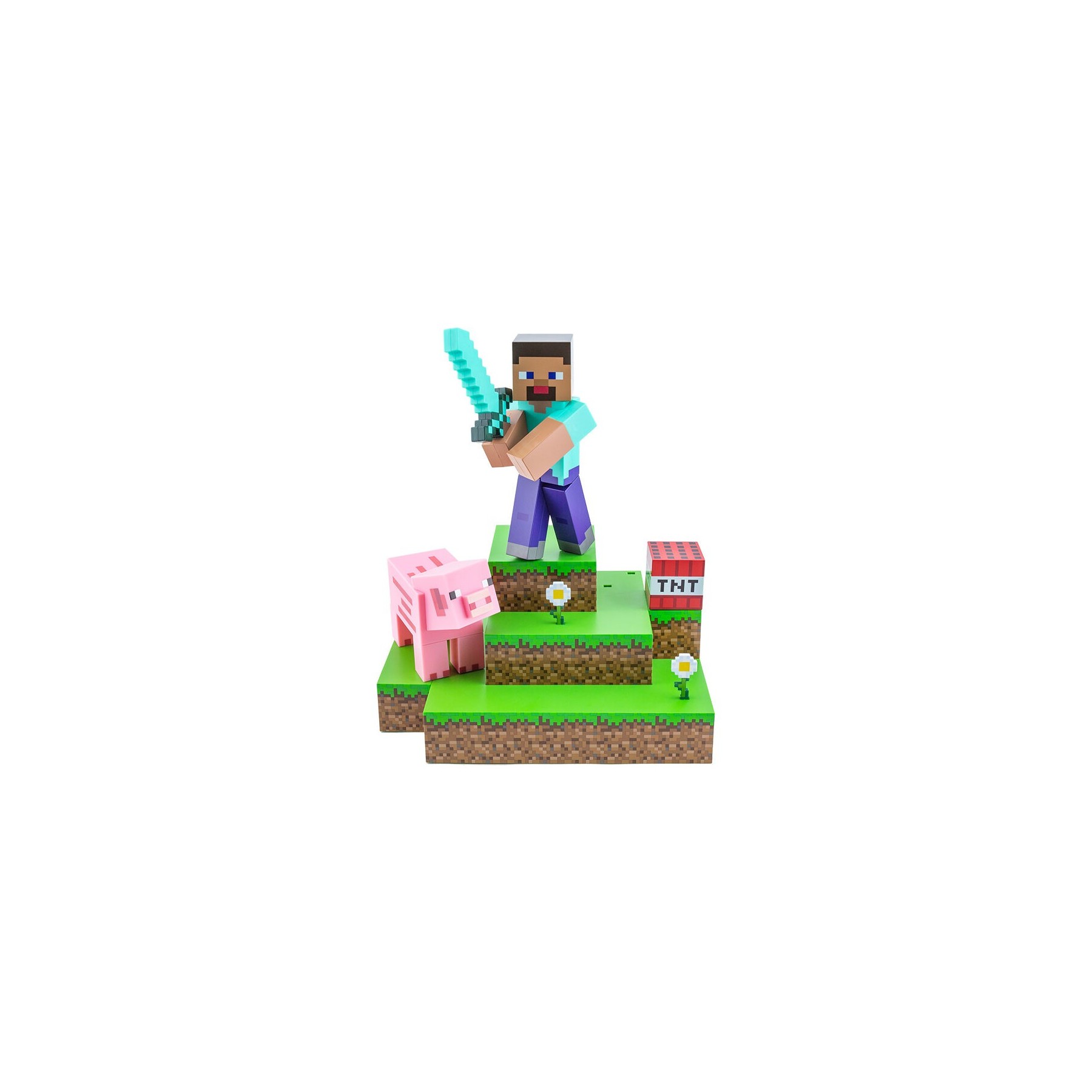 Lámpara Diorama Minecraft Steve