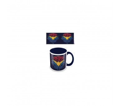 Taza Desayuno Color Capitana Marvel Higher Azul